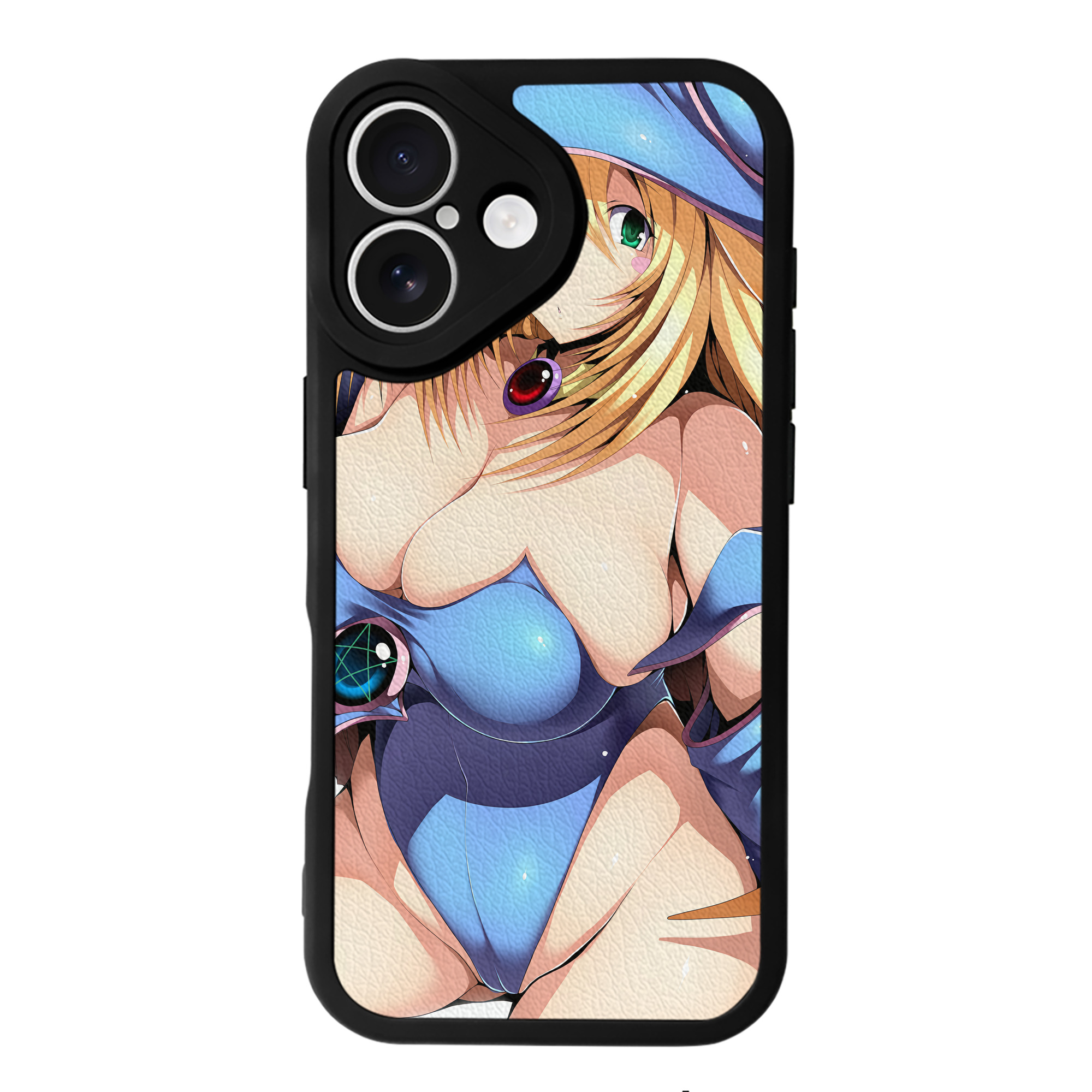（画像用） 遊☆戯☆王 Yu-Gi-Oh! 【iPhone 16シリーズ対応】シリコンスマホケース（レザー調） 材質：シリコン